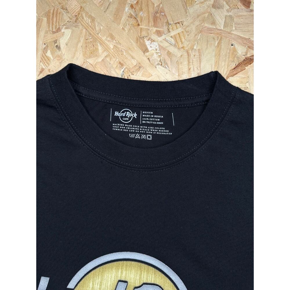 Hard Rock Cafe Moscow Black T Shirt Sz M - Picture 6 of 7